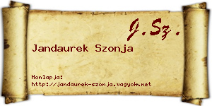 Jandaurek Szonja névjegykártya